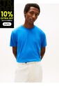Camiseta Azul De Cuello Redondo Con Logo Bordado Tommy Hilfiger de Tommy Hilfiger