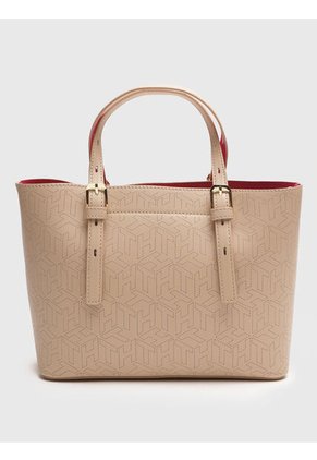 Bolo Rosado Mini Shopper Con Logo Metalizado Tommy Hilfiger