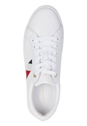 Tenis Blanco Signature De Cuero Tommy Hilfiger