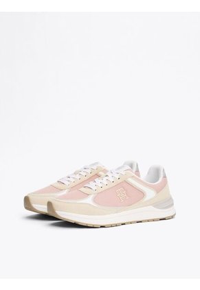 Tenis Rosa Con Mezcla De Texturas Tommy Hilfiger