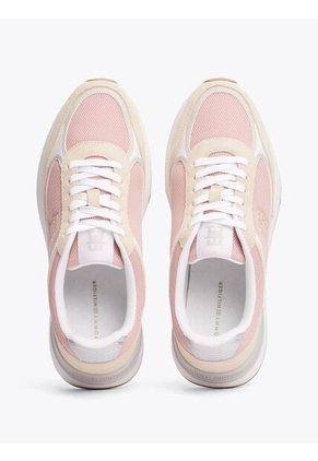Tenis Rosa Con Mezcla De Texturas Tommy Hilfiger