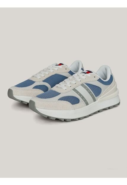 Tenis Blanco De Running De Tela Reciclada Tommy Hilfiger