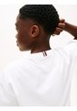 Camiseta Blanca 1985 De Cuello Redondo Con Gráfico Tommy Hilfiger de Tommy Hilfiger