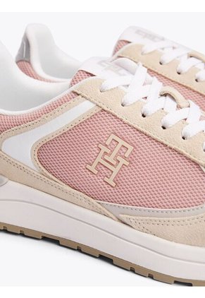 Tenis Rosa Con Mezcla De Texturas Tommy Hilfiger