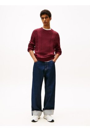 Tenis Blanco De Running Con Suela Dentada Tommy Hilfiger