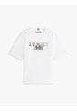 Camiseta Blanca 1985 De Cuello Redondo Con Gráfico Tommy Hilfiger de Tommy Hilfiger