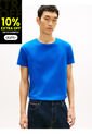 Camiseta Azul De Cuello Redondo Y Corte Extra Slim Tommy Hilfiger de Tommy Hilfiger