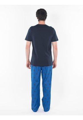 Conjunto De Pijama Azul Para Hombre Tommy Hilfiger