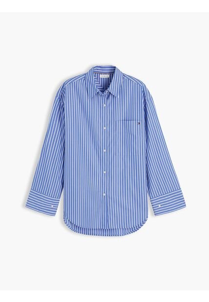 Camisa Azul Essential Poplin Tommy Hilfiger
