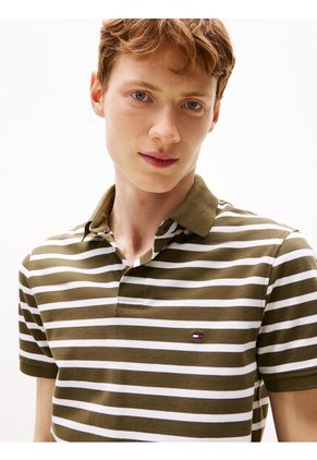 Polo Verde 1985 De Corte Regular Tommy Hilfiger