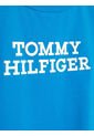 Camiseta De Algodón Aterciopelado Con Logo Niño Azul Tommy Hilfiger de Tommy Hilfiger