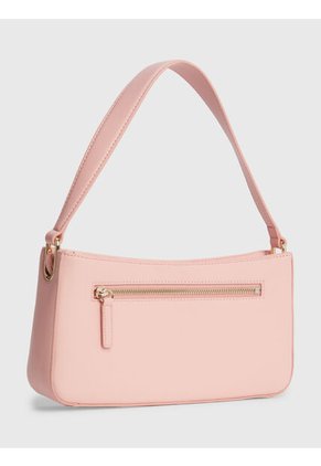 Bolso Rosa De Hombro Timeless Con Insignia Metálica Tommy Hilfiger