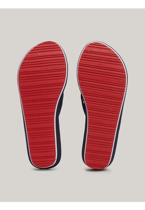 Sandalias Azul Con Logo Para Playa Tommy Hilfiger