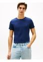 Camiseta Azul De Cuello Redondo Y Corte Extra Slim Tommy Hilfiger de Tommy Hilfiger