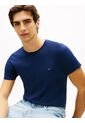 Camiseta Azul De Cuello Redondo Y Corte Extra Slim Tommy Hilfiger de Tommy Hilfiger