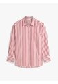 Camisa Roja De Popelín Con Corte Oversize Tommy Hilfiger de Tommy Hilfiger