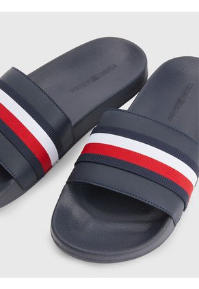 Sandalias Distintivas Con Plantilla Anatómica Mujer Azul Tommy Hilfiger