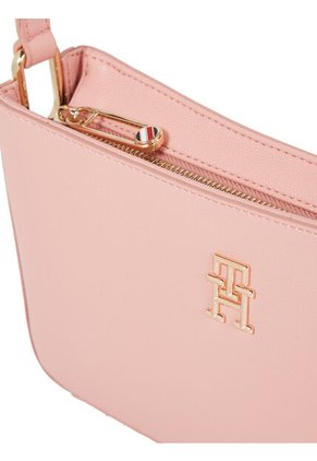 Bolso Rosa De Hombro Timeless Con Insignia Metálica Tommy Hilfiger