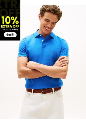 Polo Azul 1985 De Corte Regular Tommy Hilfiger Tommy Hilfiger