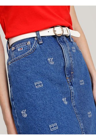 Falda Azul Denim Estampada Tommy Jeans Tommy Hilfiger