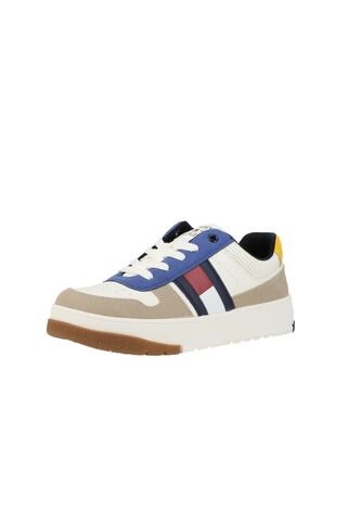 Tenis Multicolor De Corte Bajo Con Logo Engomado Tommy Hilfiger Tommy Hilfiger