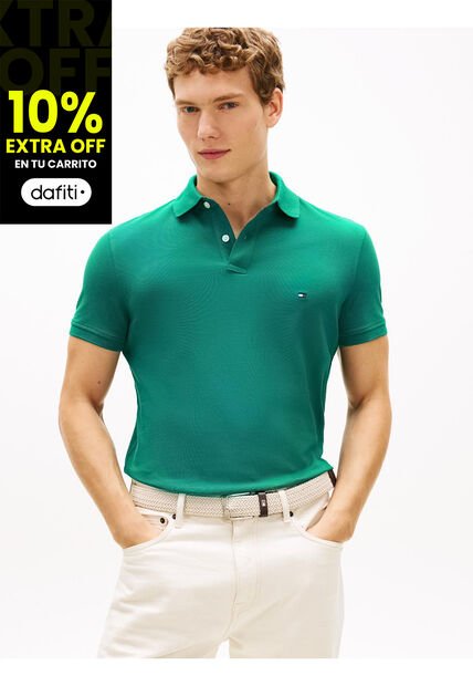Polo Azul 1985 De Corte Regular Tommy Hilfiger