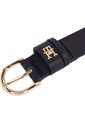 Cinturón De Piel Con Monograma Mujer Azul Tommy Hilfiger de Tommy Hilfiger
