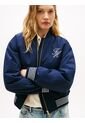 Chaqueta Azul Bomber Con Logo Script Tommy Hilfiger de Tommy Hilfiger