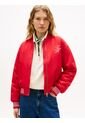 Chaqueta Roja Bomber Con Logo Script Tommy Hilfiger de Tommy Hilfiger