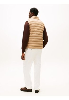 Chaleco Beige Plegable En Tejido Que Repele El Agua Tommy Hilfiger