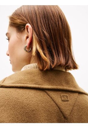 Chaqueta Café Oversize De De Mezcla De Lana Tommy Hilfiger