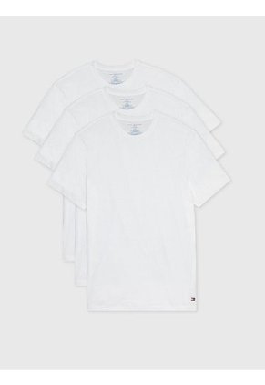 Pack De 3 Camisetas Blancas Cuello Redondo Tommy Hilfiger
