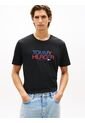 Camiseta Negra Con Logo Brand Love Estampado En El Pecho Tommy Hilfiger de Tommy Hilfiger