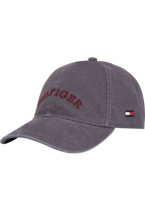 Gorra Gris De Béisbol Con Monotipo Hilfiger Tommy Hilfiger