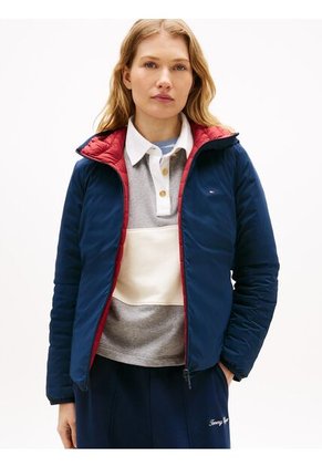 Chaqueta Azul Ligera Con Logo Tommy Hilfiger