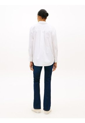 Camisa Blanca Con Diseño De Rayas Con Logo Gráfico Tommy Hilfiger