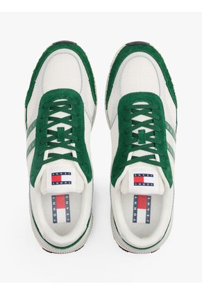 Tenis Verde Color Block Estilo Running Tommy Hilfiger