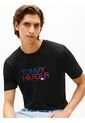 Camiseta Negra Con Logo Brand Love Estampado En El Pecho Tommy Hilfiger de Tommy Hilfiger