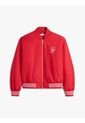 Chaqueta Roja Bomber Con Logo Script Tommy Hilfiger de Tommy Hilfiger