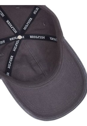 Gorra Gris De Béisbol Con Monotipo Hilfiger Tommy Hilfiger