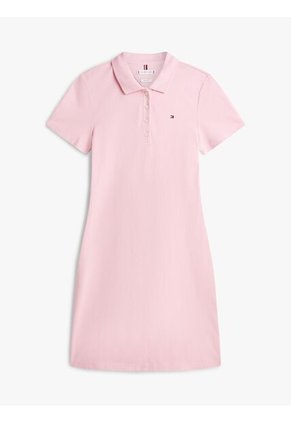 Vestido Rosado Tipo Polo 1985 De Corte Slim Tommy Hilfiger