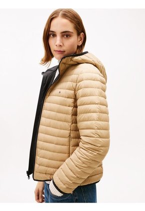 Chaqueta Negra Ligera Con Logo Tommy Hilfiger