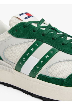 Tenis Verde Color Block Estilo Running Tommy Hilfiger
