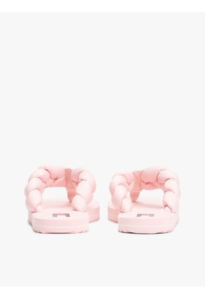 Sandalias Rosa Con Tira Trenzada Y Suela Dentada Tommy Hilfiger