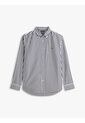 Camisa Negra De Popelín A Rayas TH Flex Tommy Hilfiger de Tommy Hilfiger