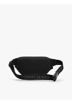 Canguro Negro Cruzado Essential Con Logo Tommy Hilfiger