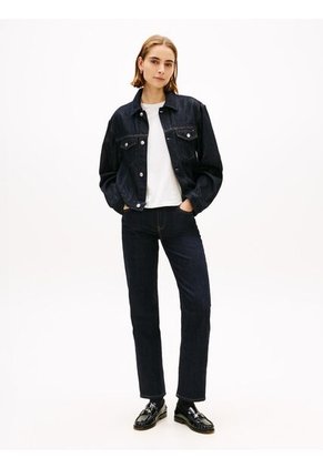 Chaqueta Azul Denim De Color Oscuro Tommy Hilfiger