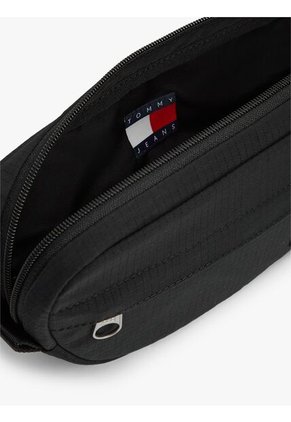 Canguro Negro Cruzado Essential Con Logo Tommy Hilfiger