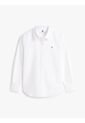 Camisa Blanca Oxford De Corte Relaxed Con Logo Tommy Hilfiger de Tommy Hilfiger