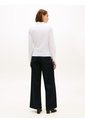 Blusa Blanca Cruzada De Corte Slim Con Lazo Anudable Tommy Hilfiger de Tommy Hilfiger